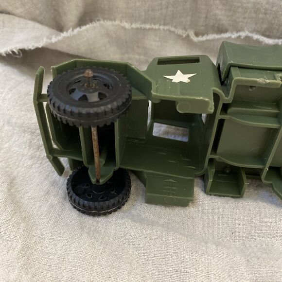 Tim Mee Toy Lot Cargo Truck And Tank WWII Lot Of 2 Plastic Green Army Men - Picture 4 of 16